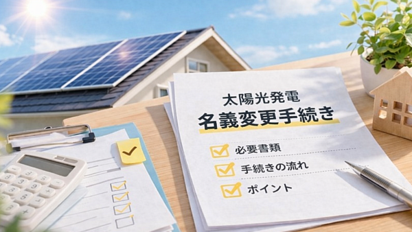 太陽光発電の名義変更ガイド｜必要書類から手続きの流れまで徹底解説！